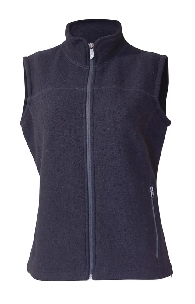 Ivanhoe Beata Vest Wollweste Black 100% Filzwolle
