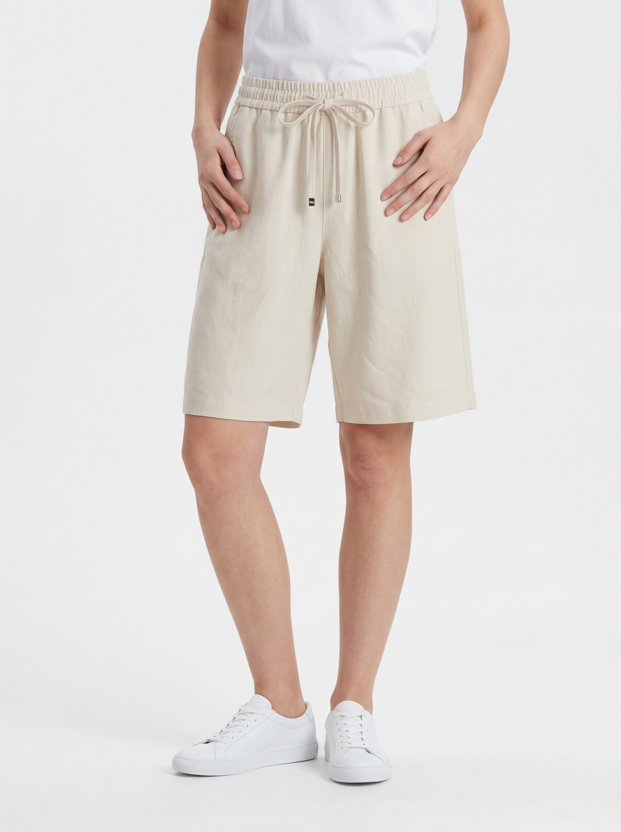 Stehmann Roma Bermuda vanilla Relaxed Fit Leinenmix