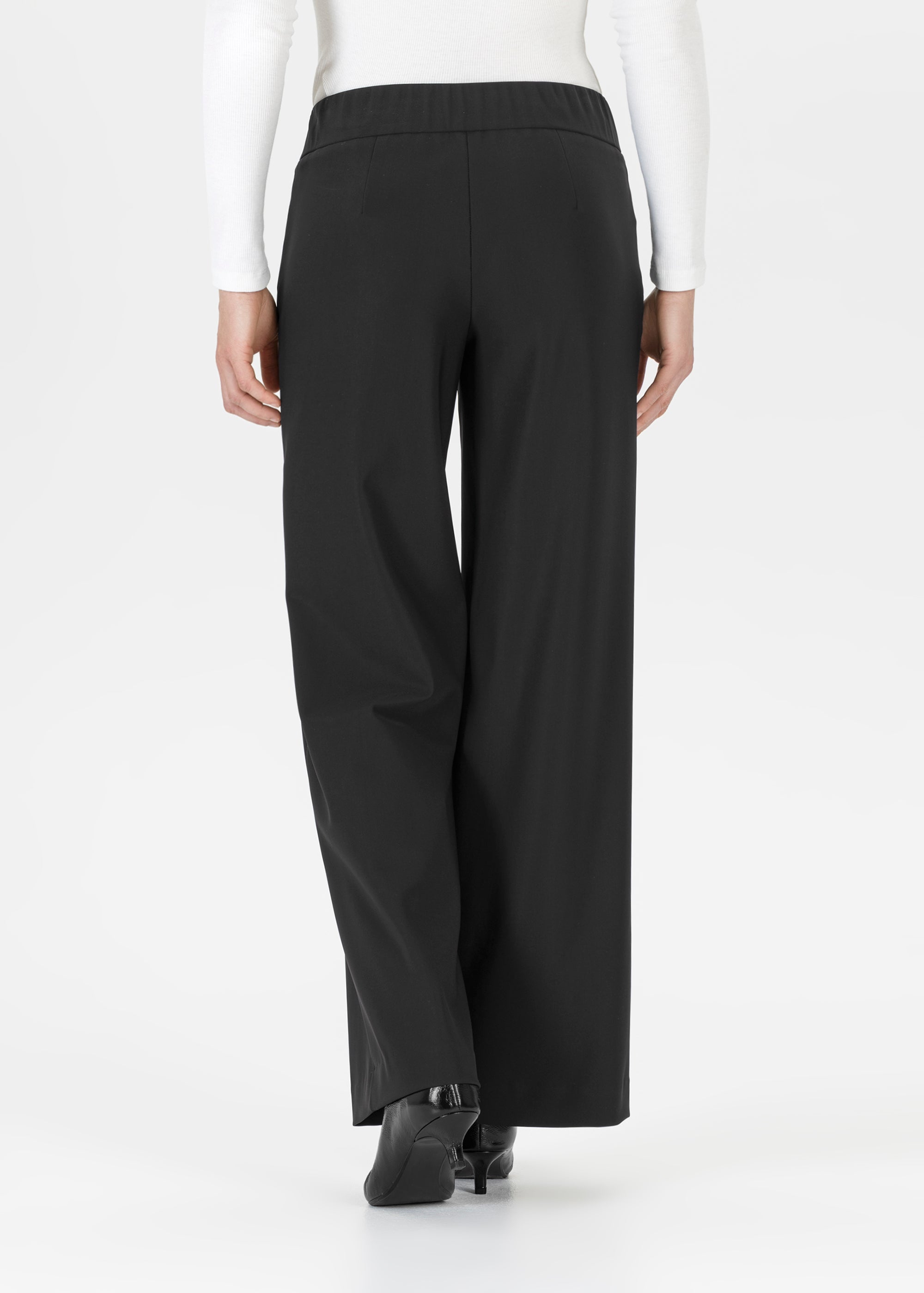 Stehmann Hamatit Sporty Tec Hose schwarz Wide-Leg 38