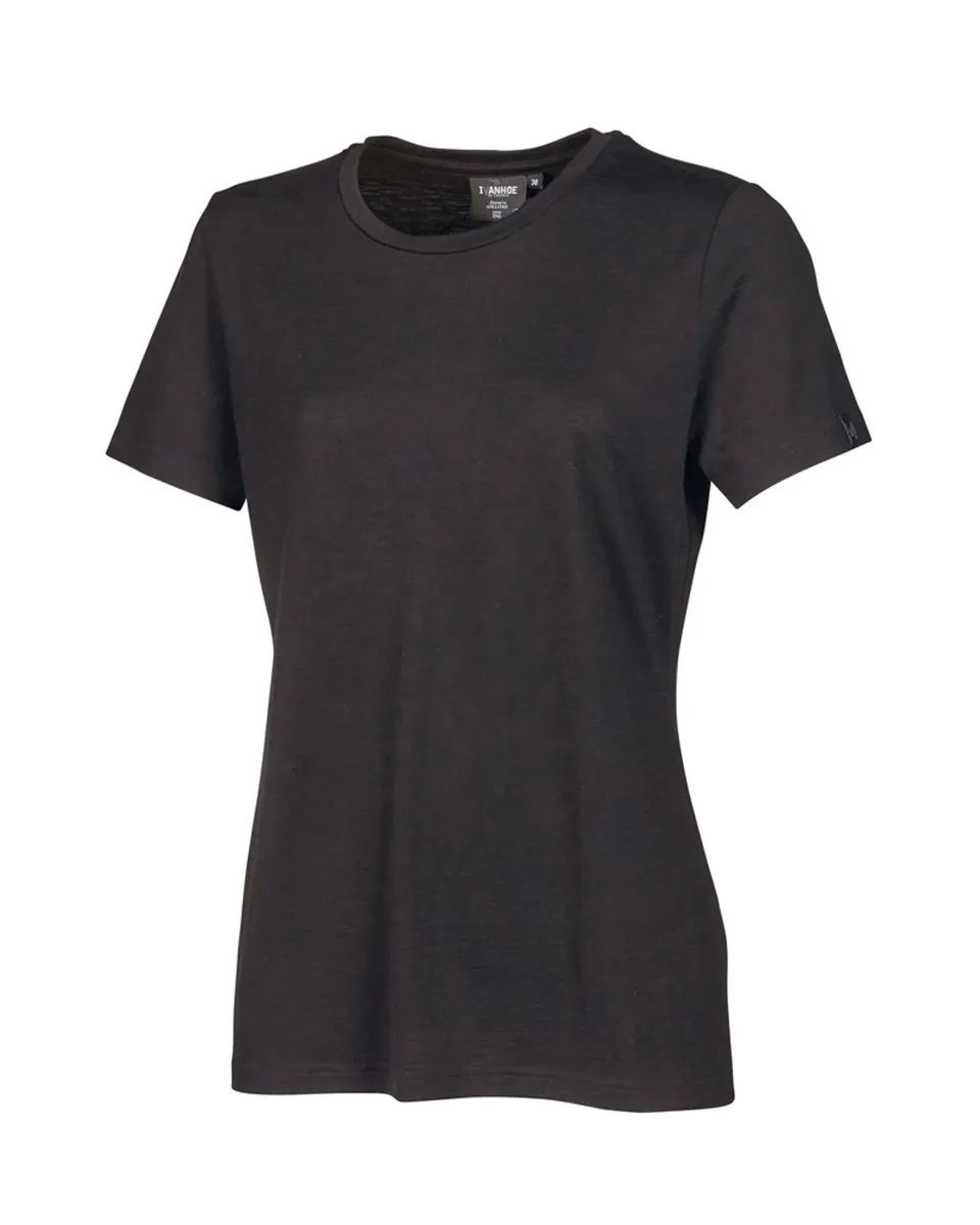 Ivanhoe Underwool Cilla T-Shirt Black Gr.38 Merino