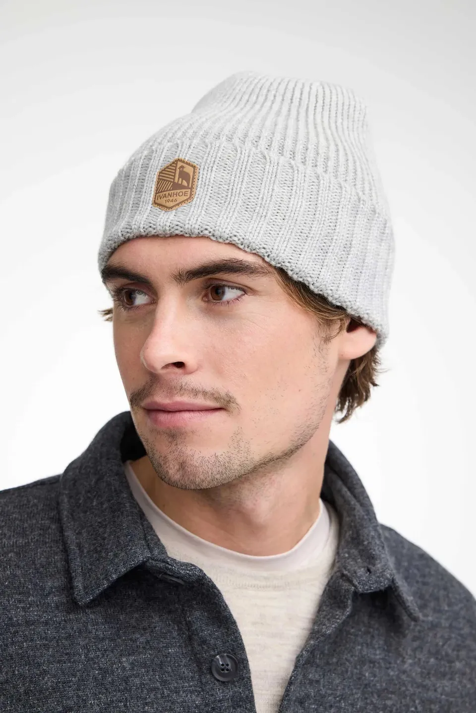 Ivanhoe Ipsum Hat Mütze Light Silver Grey Wolle One Size