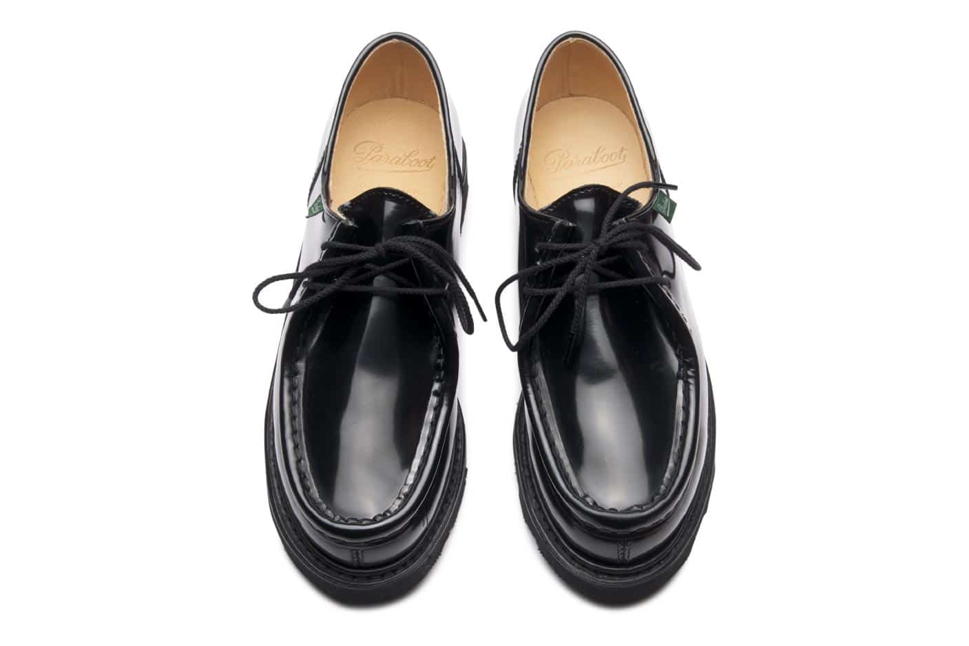 Paraboot Michael Derby Griff Noire Gloss Schwarz
