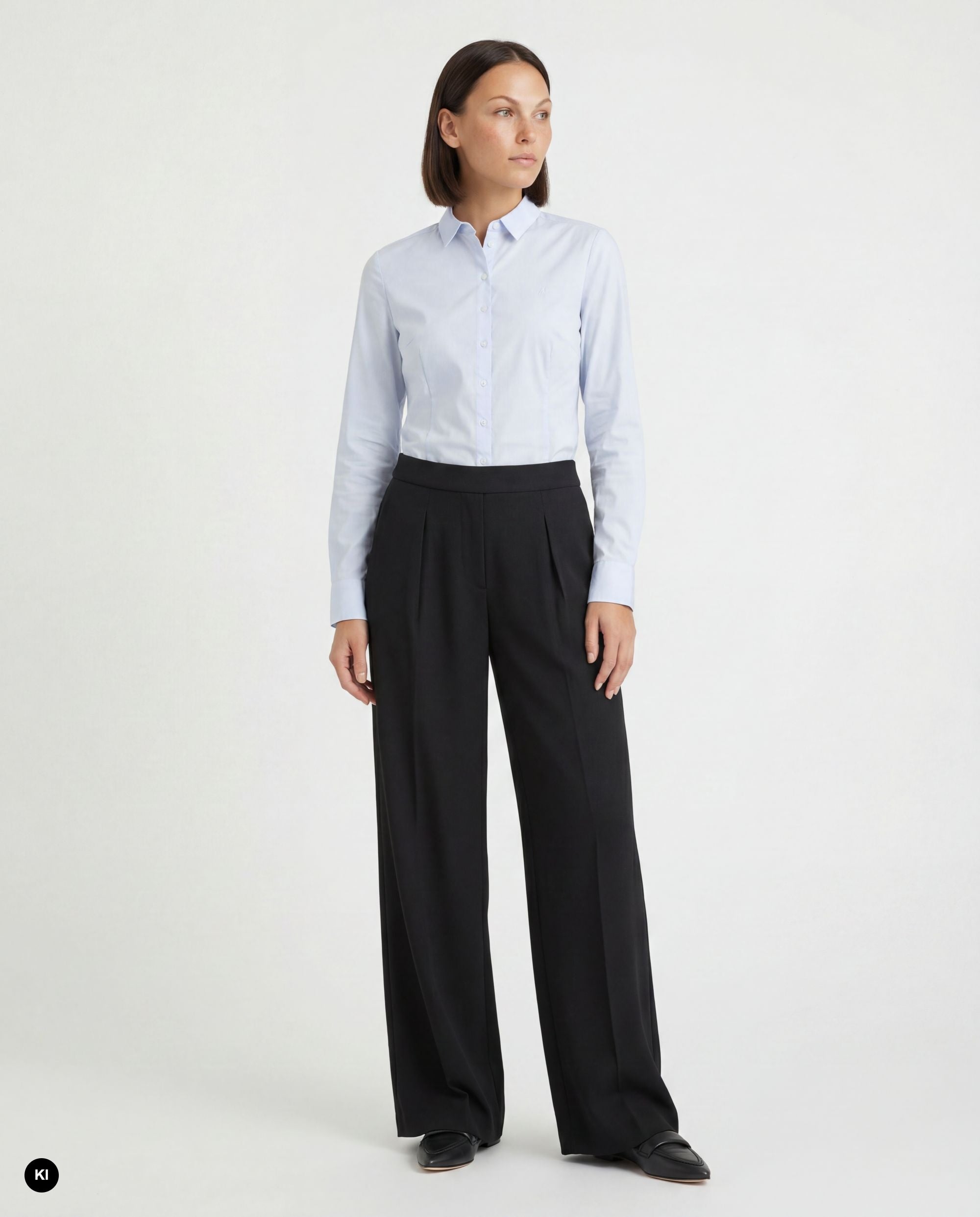Stehmann Francis Relaxed Fit Hose Scuba Crepe schwarz