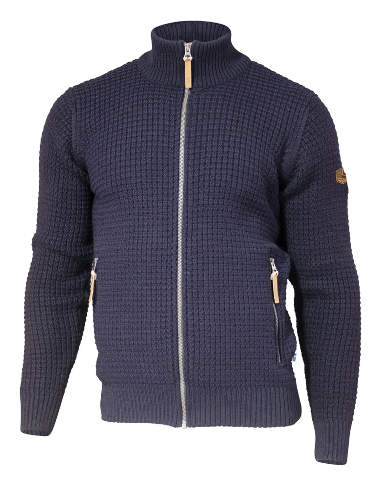 Ivanhoe Moritz Full Zip Wolljacke Navy 100% Wolle