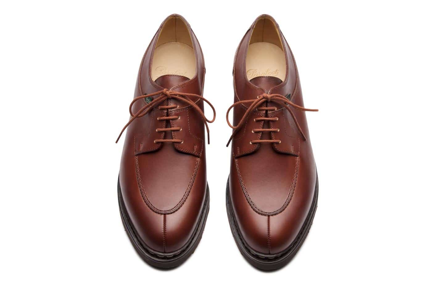 Paraboot Avignon Derby Braun Glattleder Griff