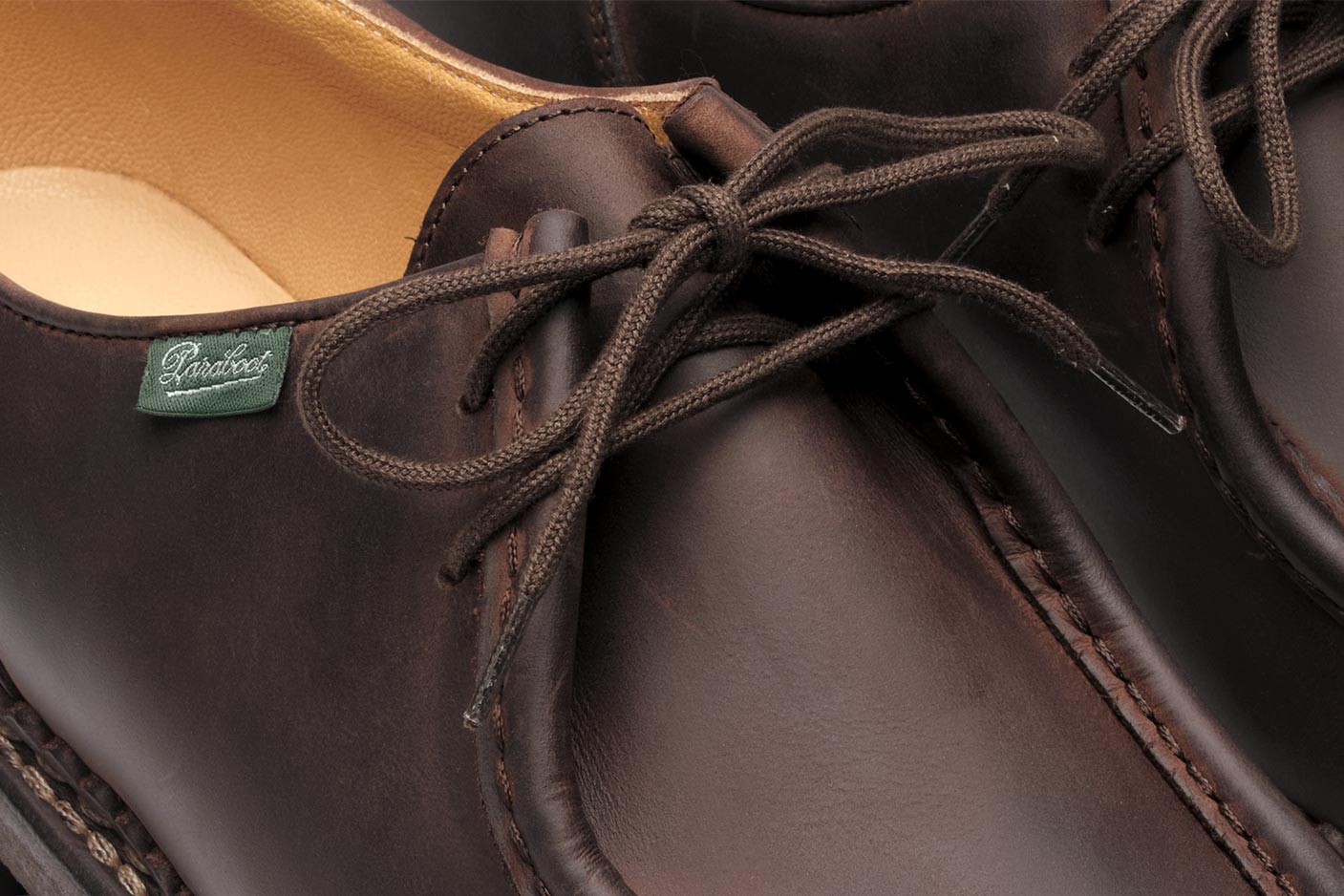 Paraboot Michael Marche Derby braun Glattleder