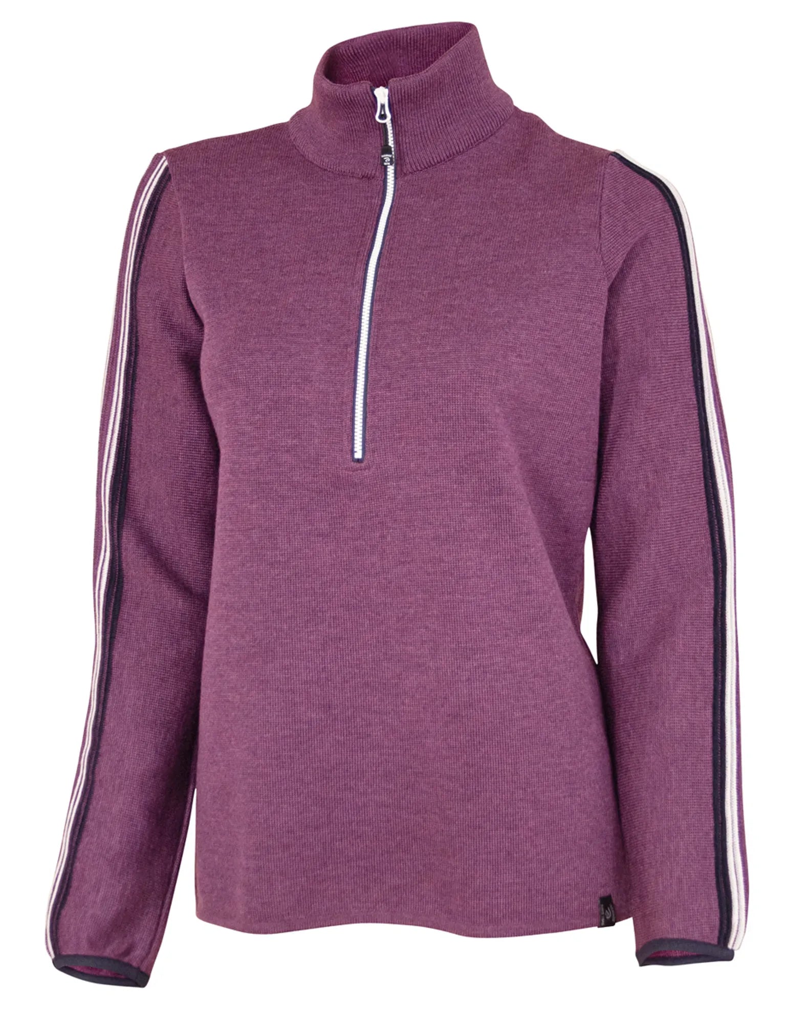 Ivanhoe Lindsey Half Zip Wollpullover Purple 40 400g