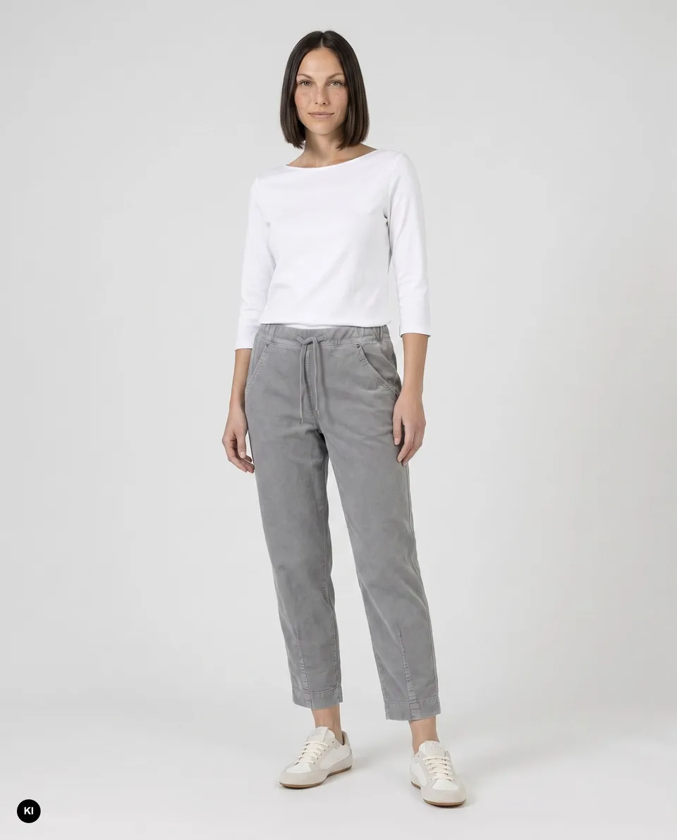 Stehmann Rhonda O-Shape Hose Cord argento 7/8