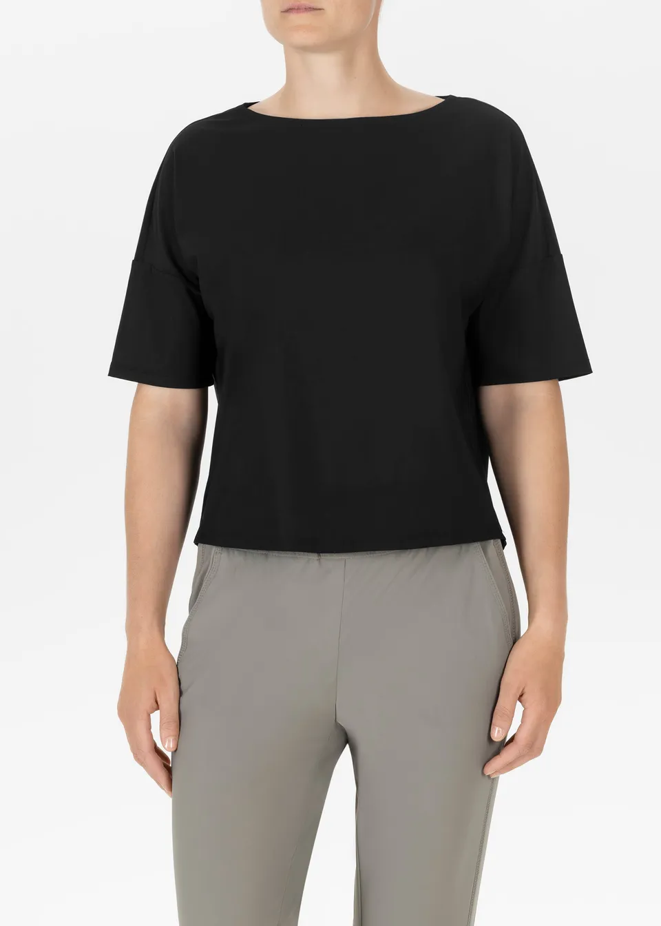 Stehmann Umi Sporty Tec Light T-Shirt schwarz Relaxed Fit