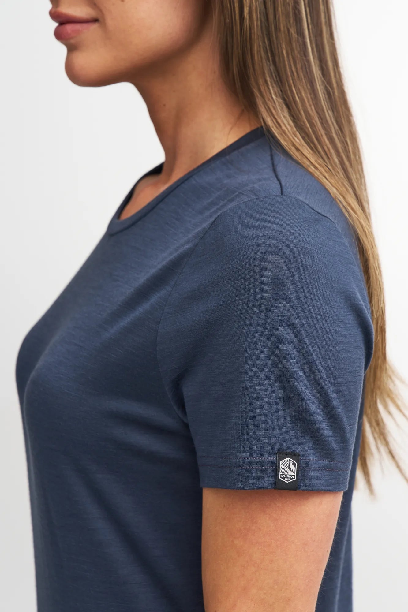 Ivanhoe Underwool Cilla T-Shirt Steelblue Gr. 38 Merino
