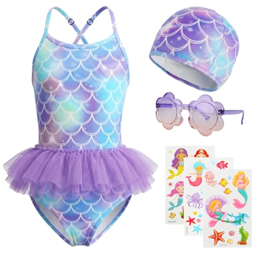 YYDSXK Swimwear Badeanzug Mädchen Meerjungfrau 5-6 Jahre
