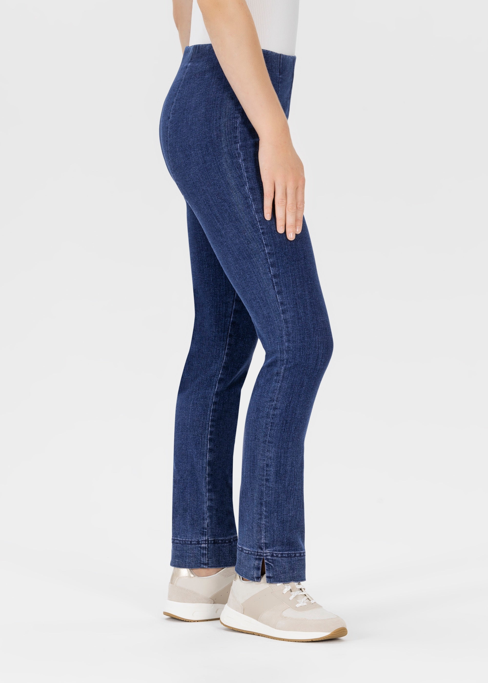Stehmann Ina Straight Fit Hose fjord navy 7/8 Denim
