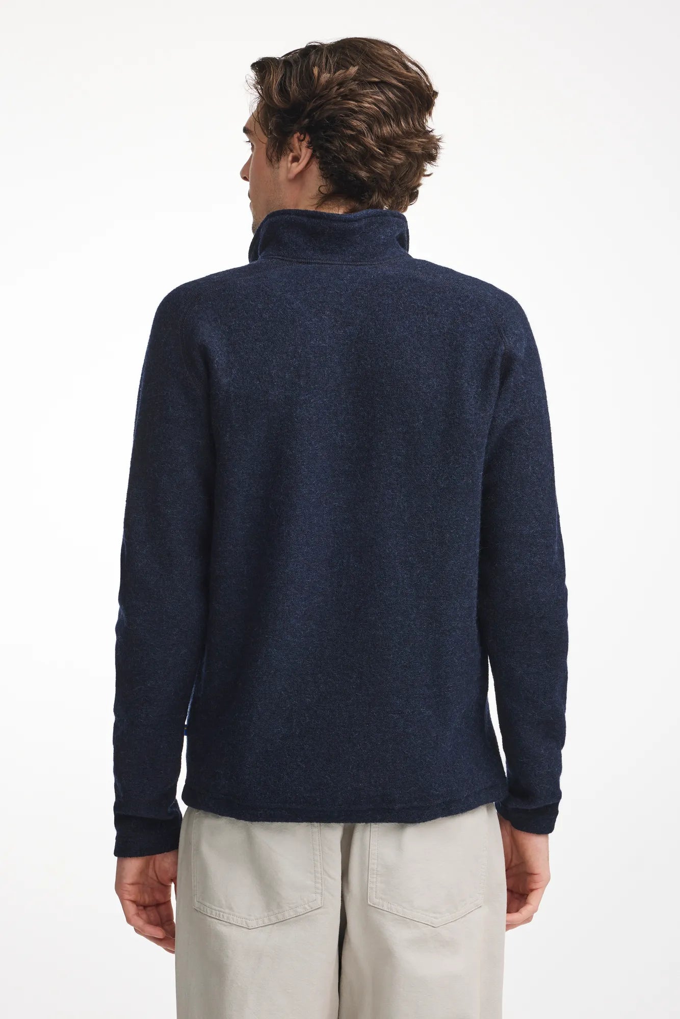 Ivanhoe Danny Full Zip Strickjacke Light Navy L Wolle