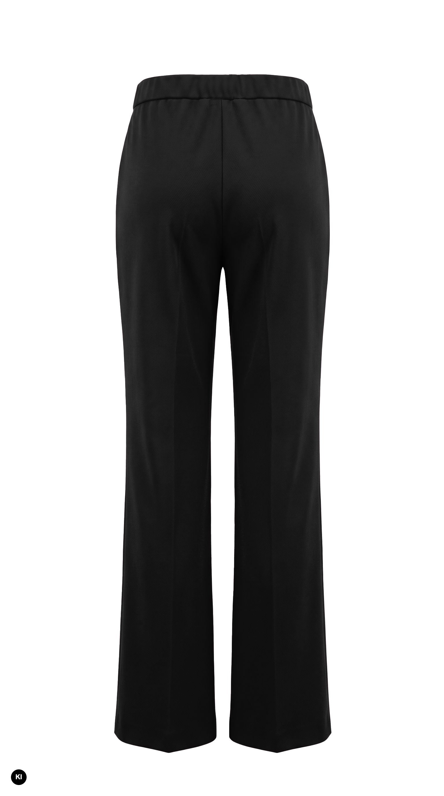 Stehmann Editta Hose schwarz Piqué-Jersey Kette