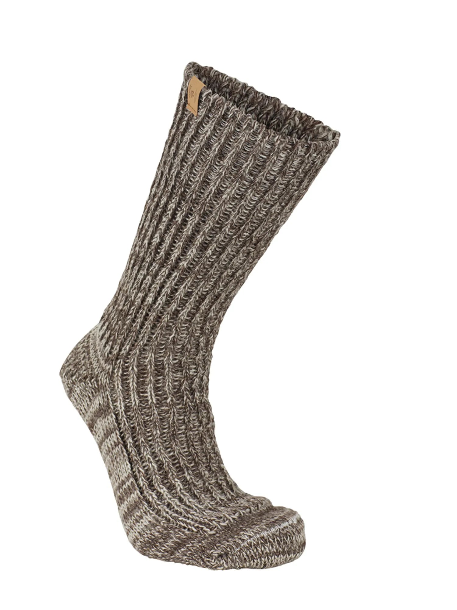 Ivanhoe NLS Rag Sock Wollsocken Chocolate Mouliné 100% Wolle