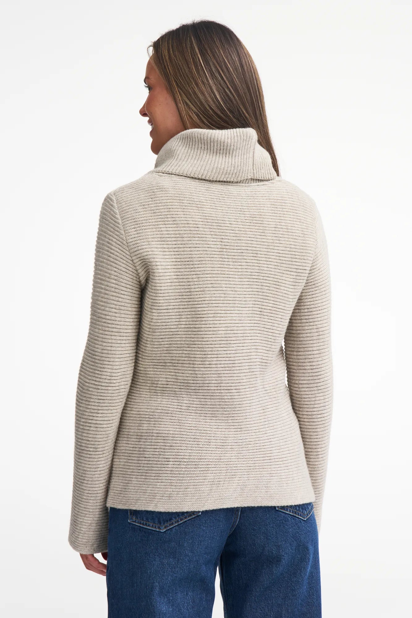 Ivanhoe NLS Holly Polo Pullover Damen Birch Gr.38 100% Wolle