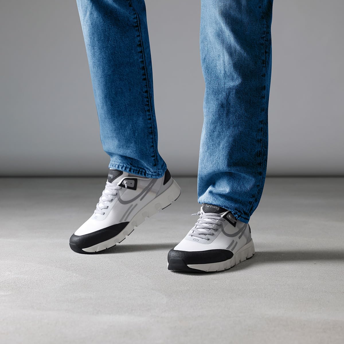 tenhaag everyhaag Herren Sneaker Grau 46 EU Textil