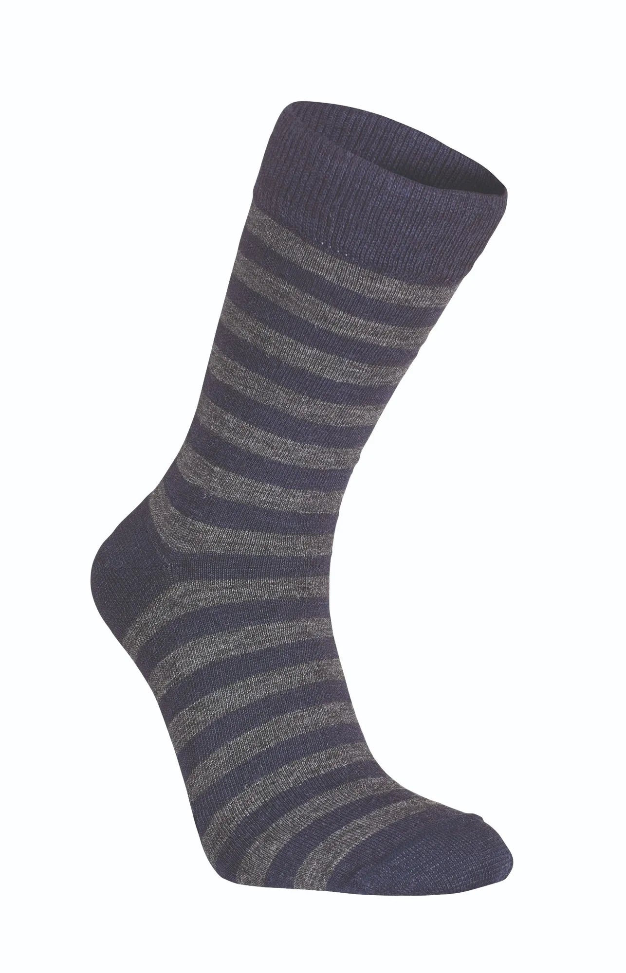 Ivanhoe Wool Sock Stripe Wollsocken Light Navy 39-42