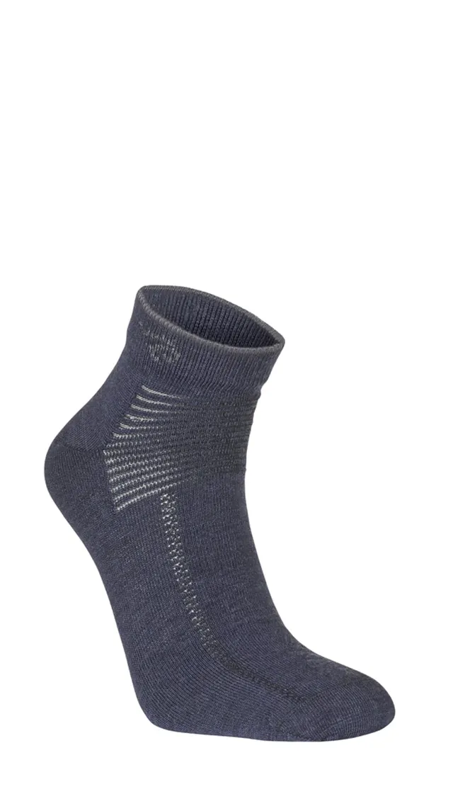 Ivanhoe Wool Sock Low Socken Light Navy 90% Merino