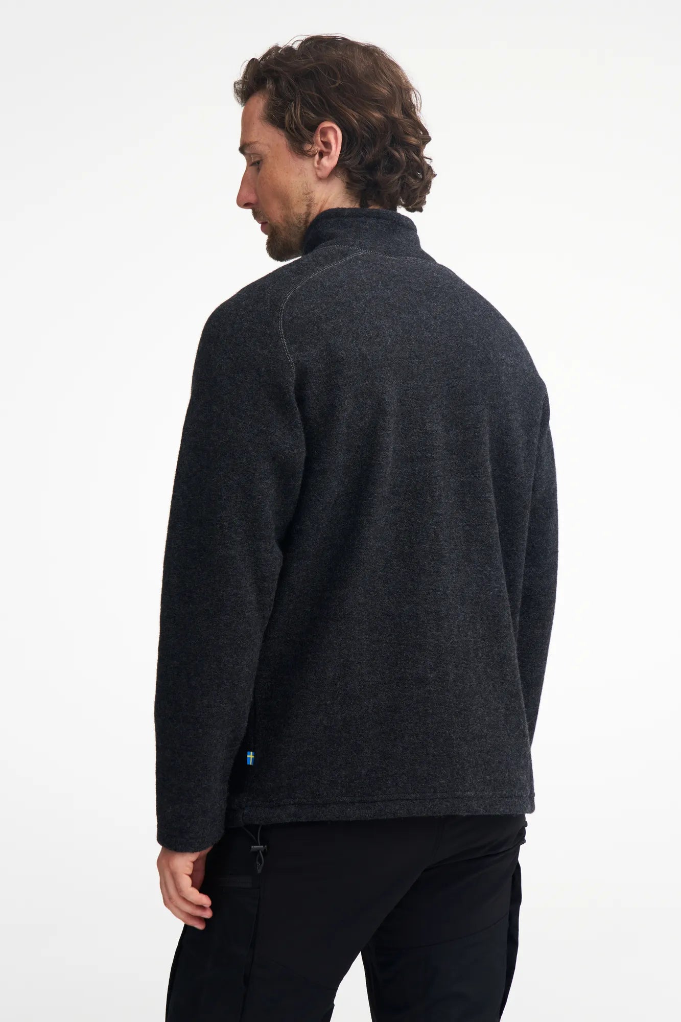 Ivanhoe Danny Full Zip Wolljacke Graphite Marl 100% Filz