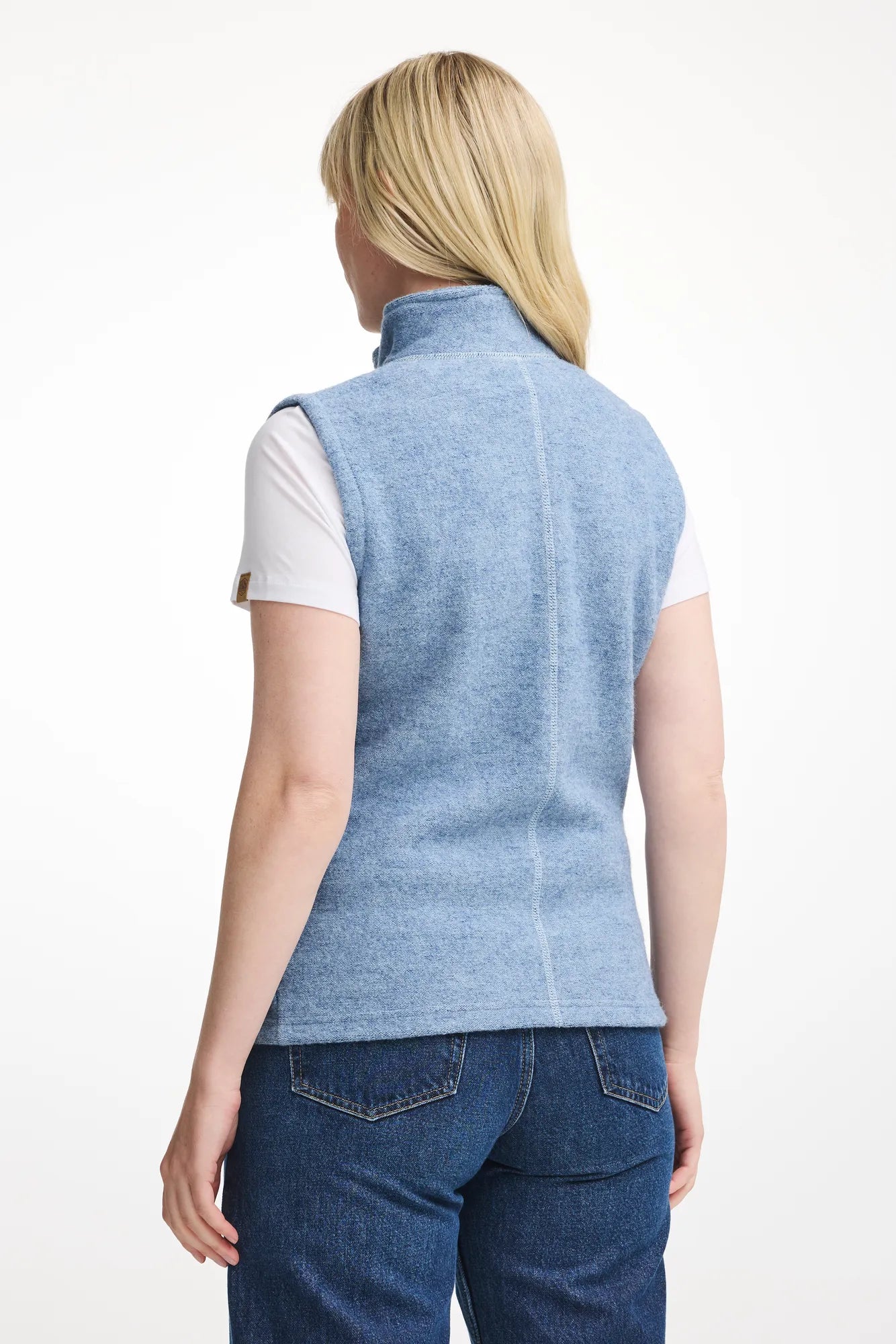Ivanhoe Beata Weste Filzwolle Faded Denim 36 450g