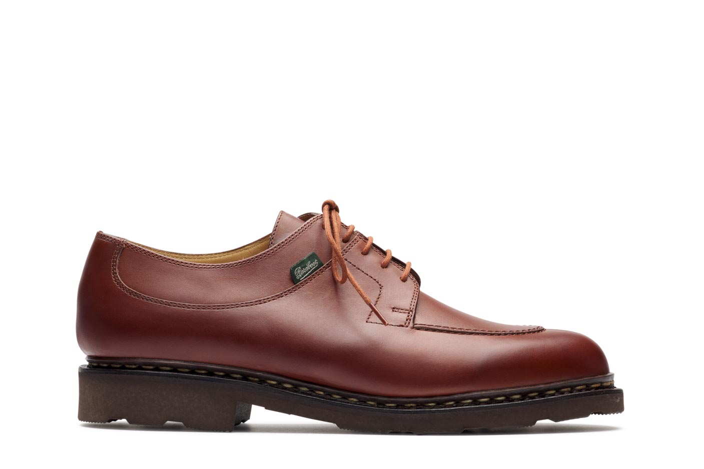 Paraboot Avignon Derby Braun Glattleder Griff