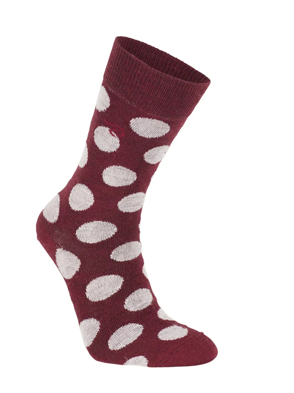 Ivanhoe Wool Sock Dot Wollsocken Ruby Wine 39-42