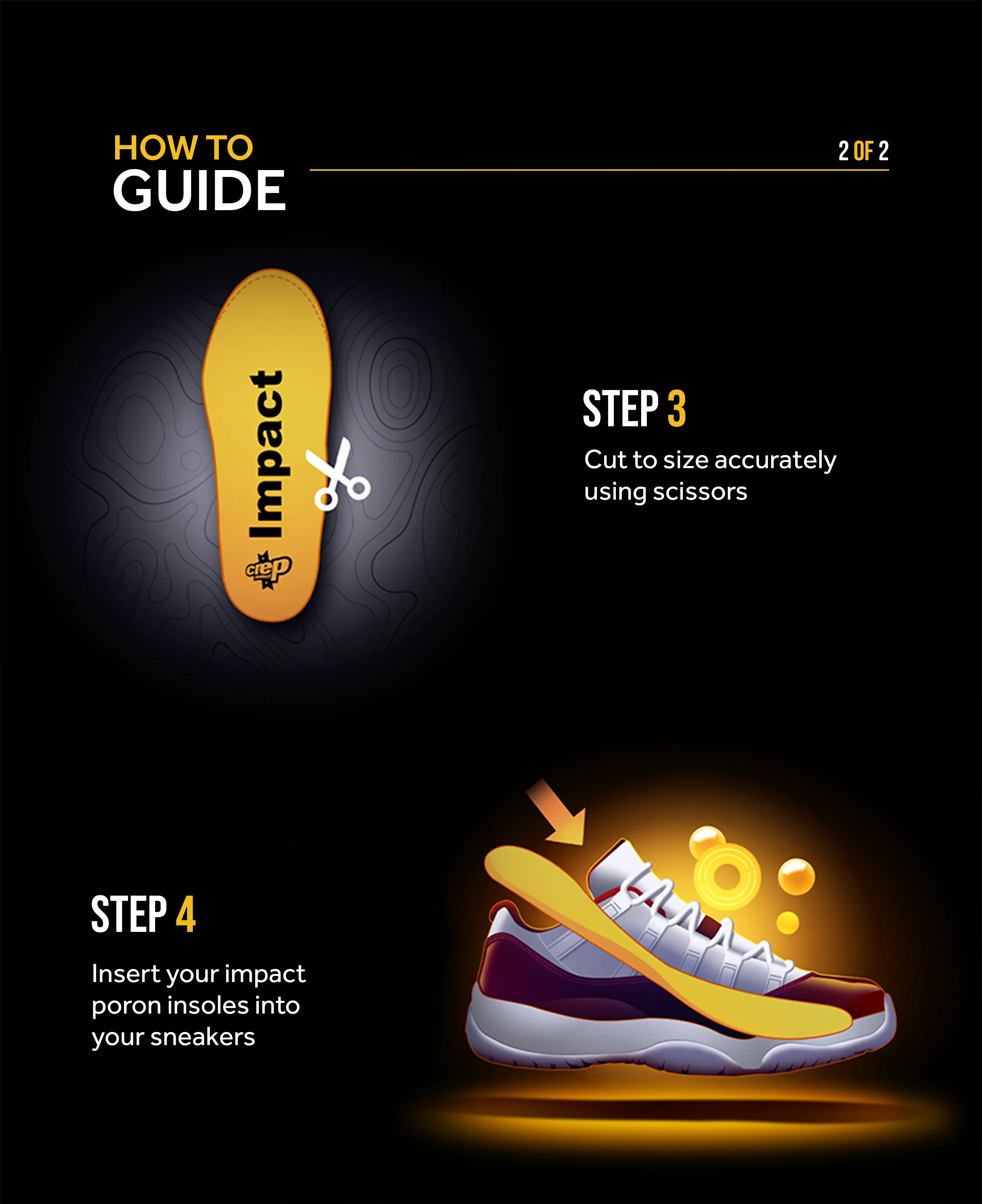 Crep Protect Impact Insoles Sneaker-Einlegesohlen Dämpfung
