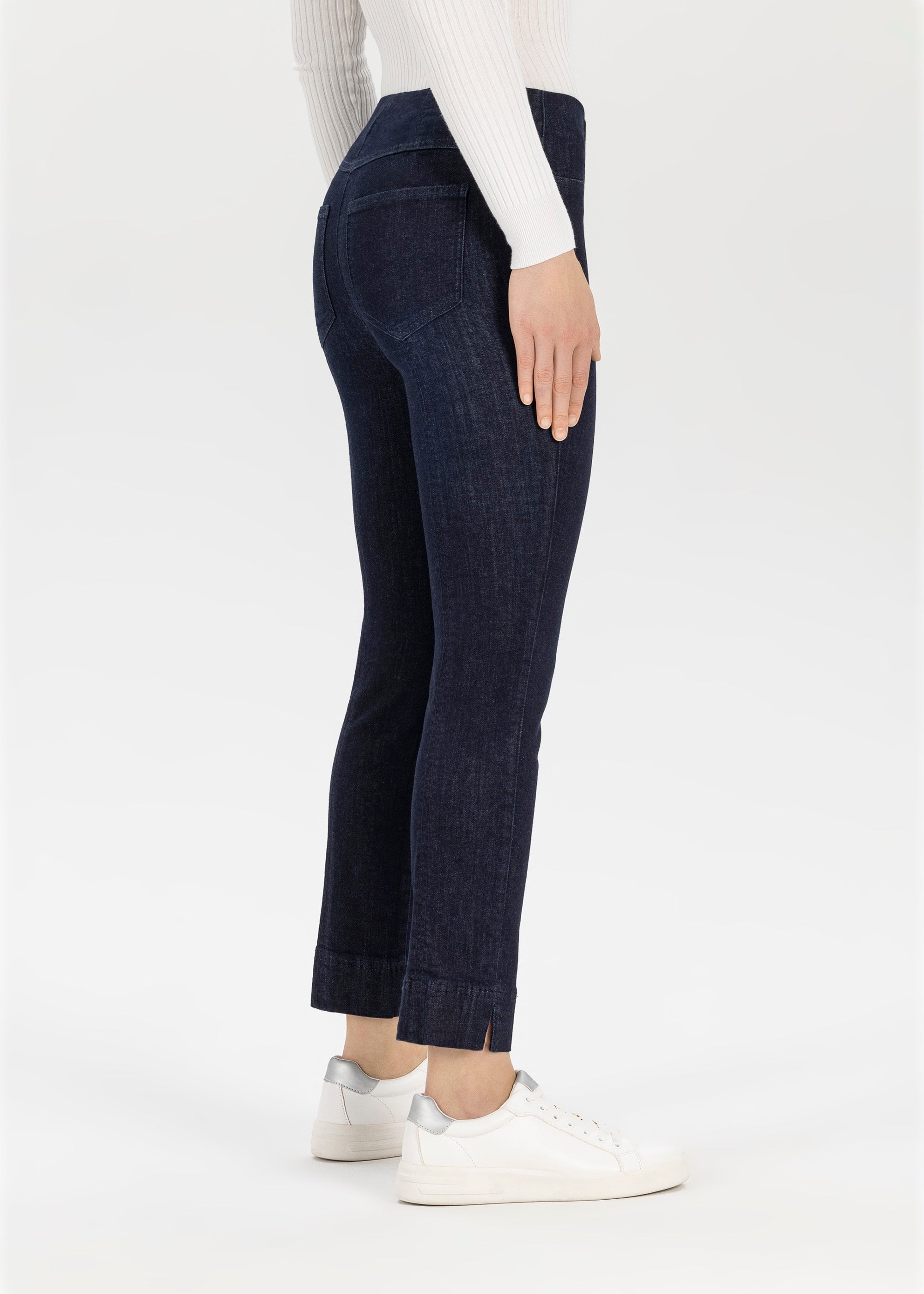 Stehmann Straight Fit Igor Hose 6/8 dark eclipse Denim