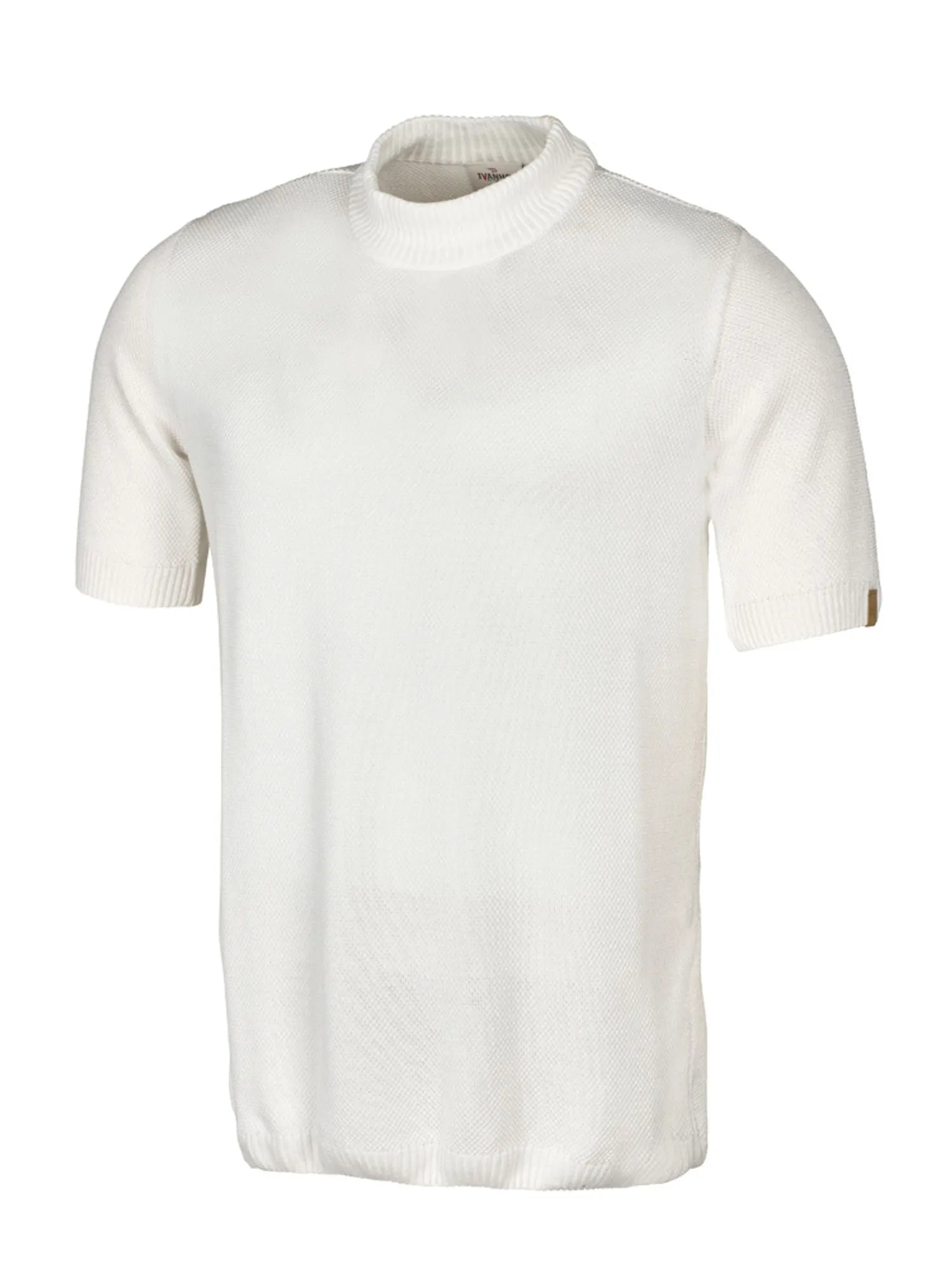 Ivanhoe Tex T-Shirt White Lyocell Herren Pique