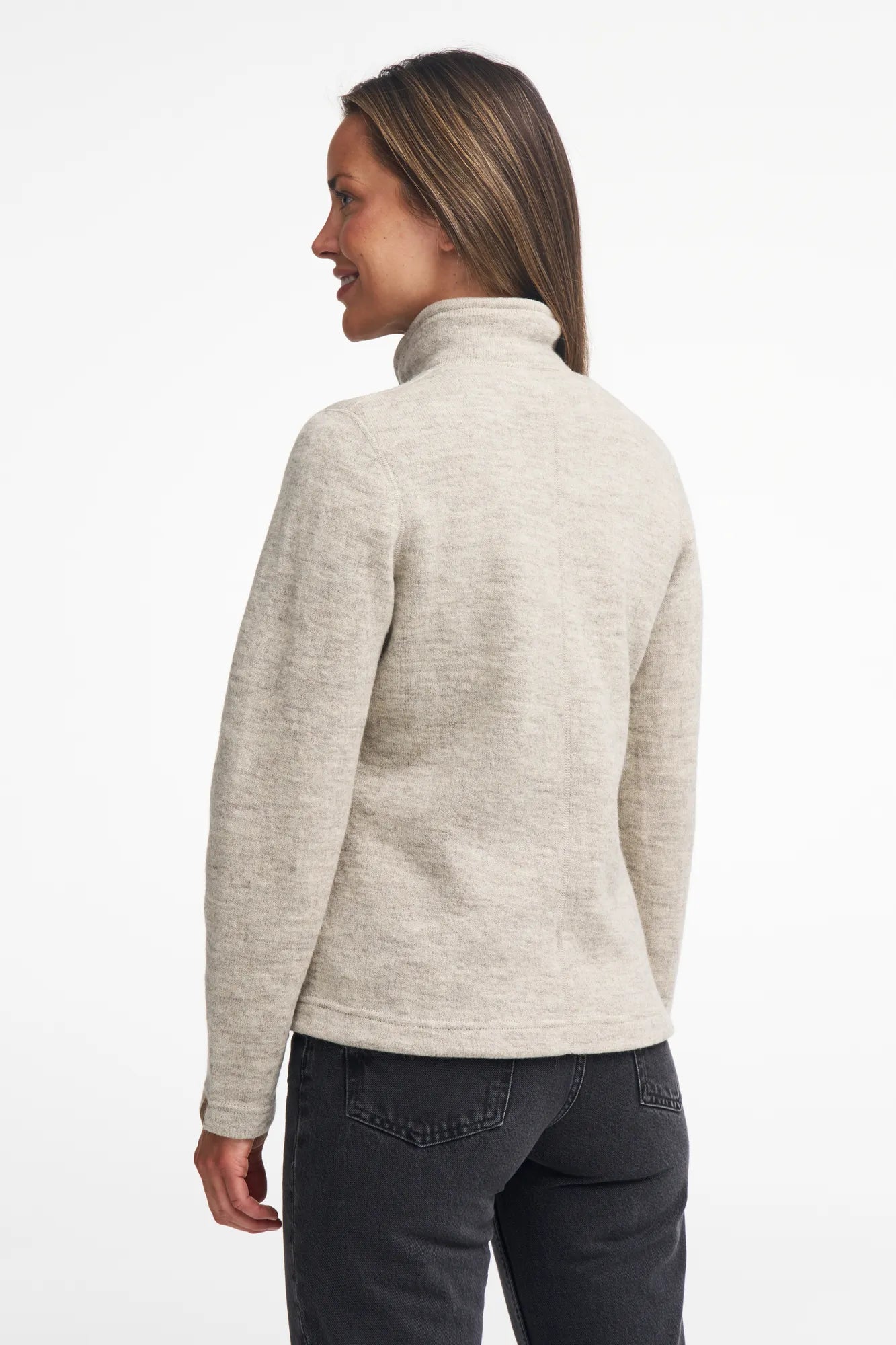 Ivanhoe NLS Twig Full Zip Wolljacke Damen Birch 100% Wolle
