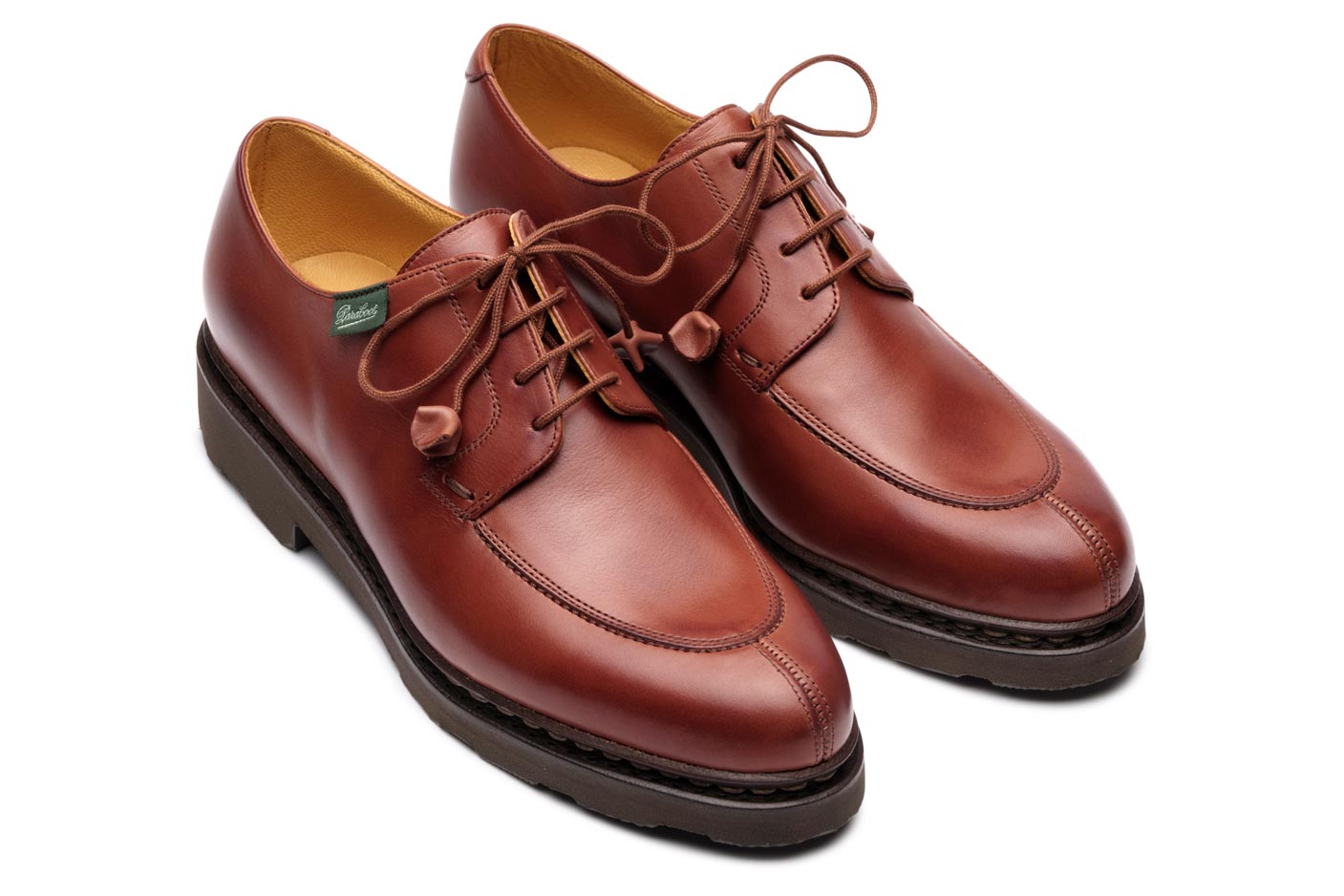 Paraboot Veley Griff II Derbies Marron Fauve Leder