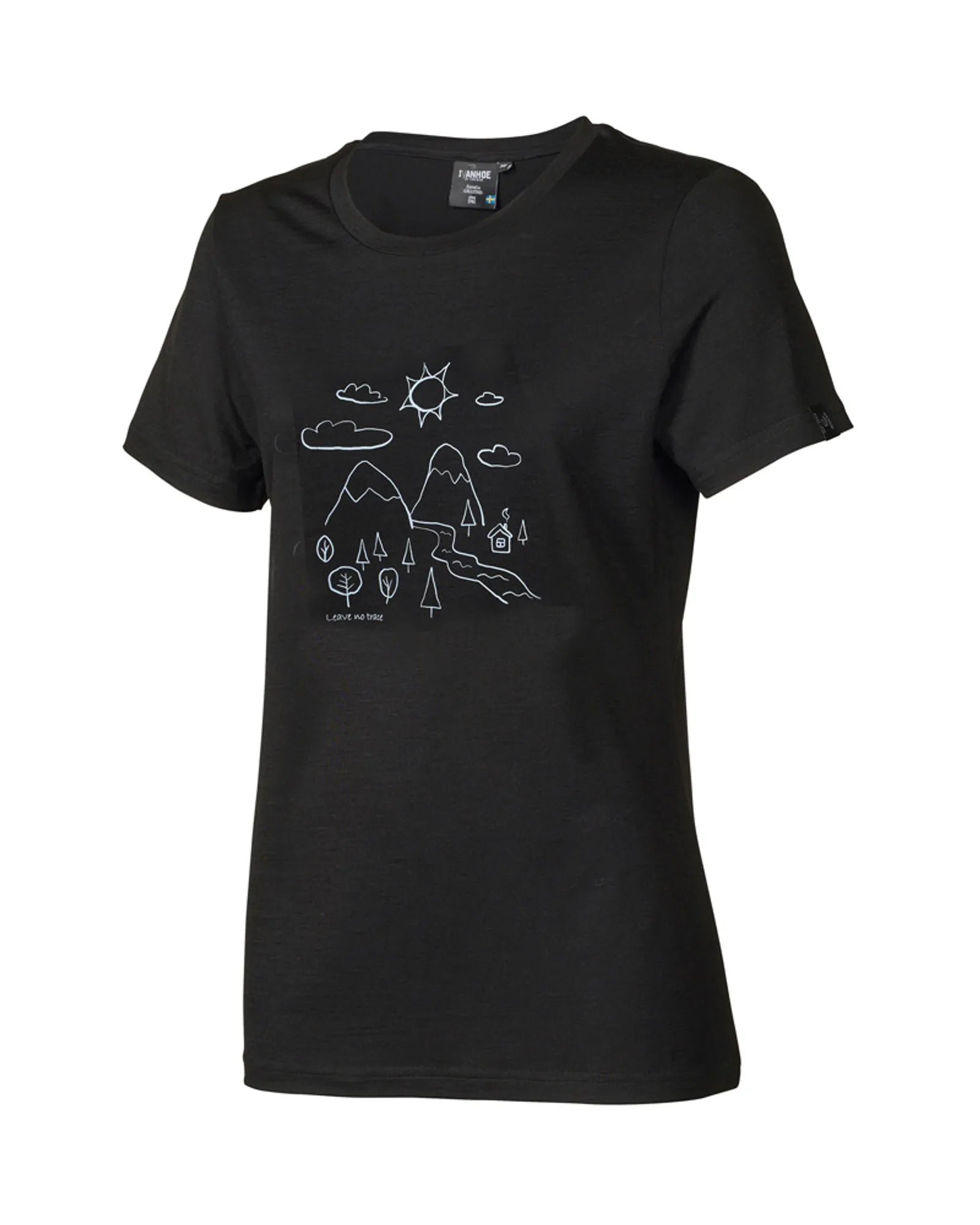 Ivanhoe Cilla Merino T-Shirt Black 160g/m² Damen