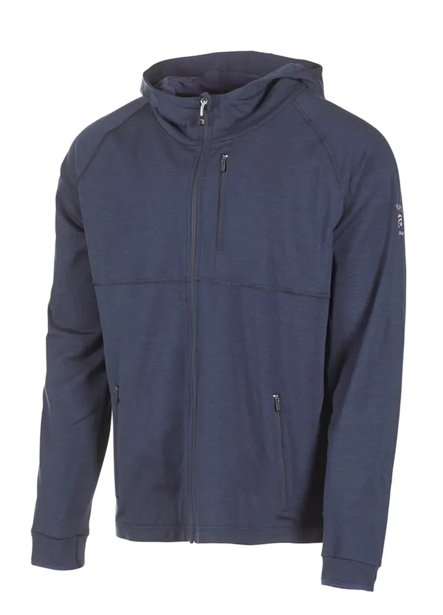 Ivanhoe Underwool Cooper Hood Woll-Hoodie Steelblue 260g