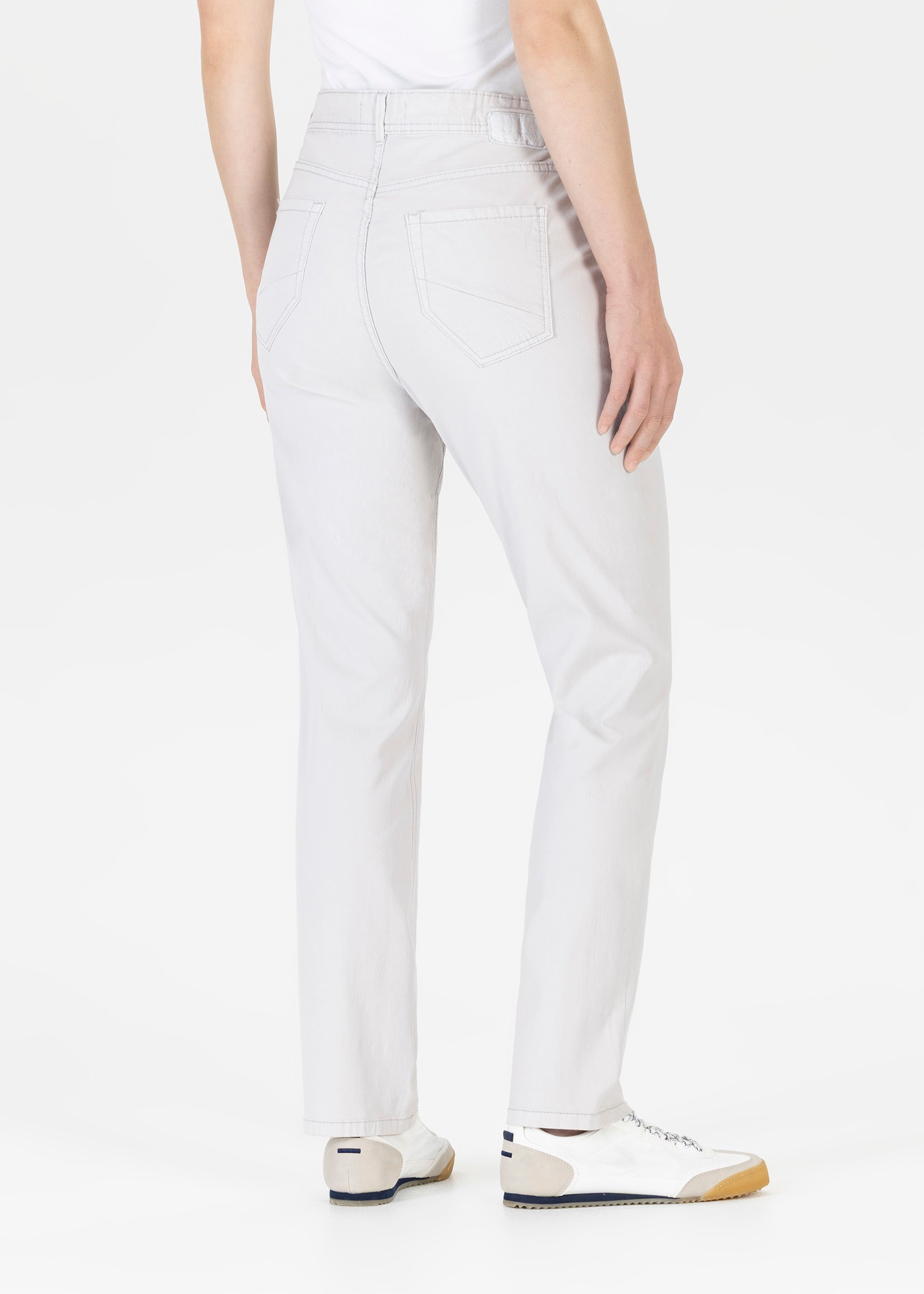 Stehmann Mellina 5-Pocket Hose metal grau Gabardine
