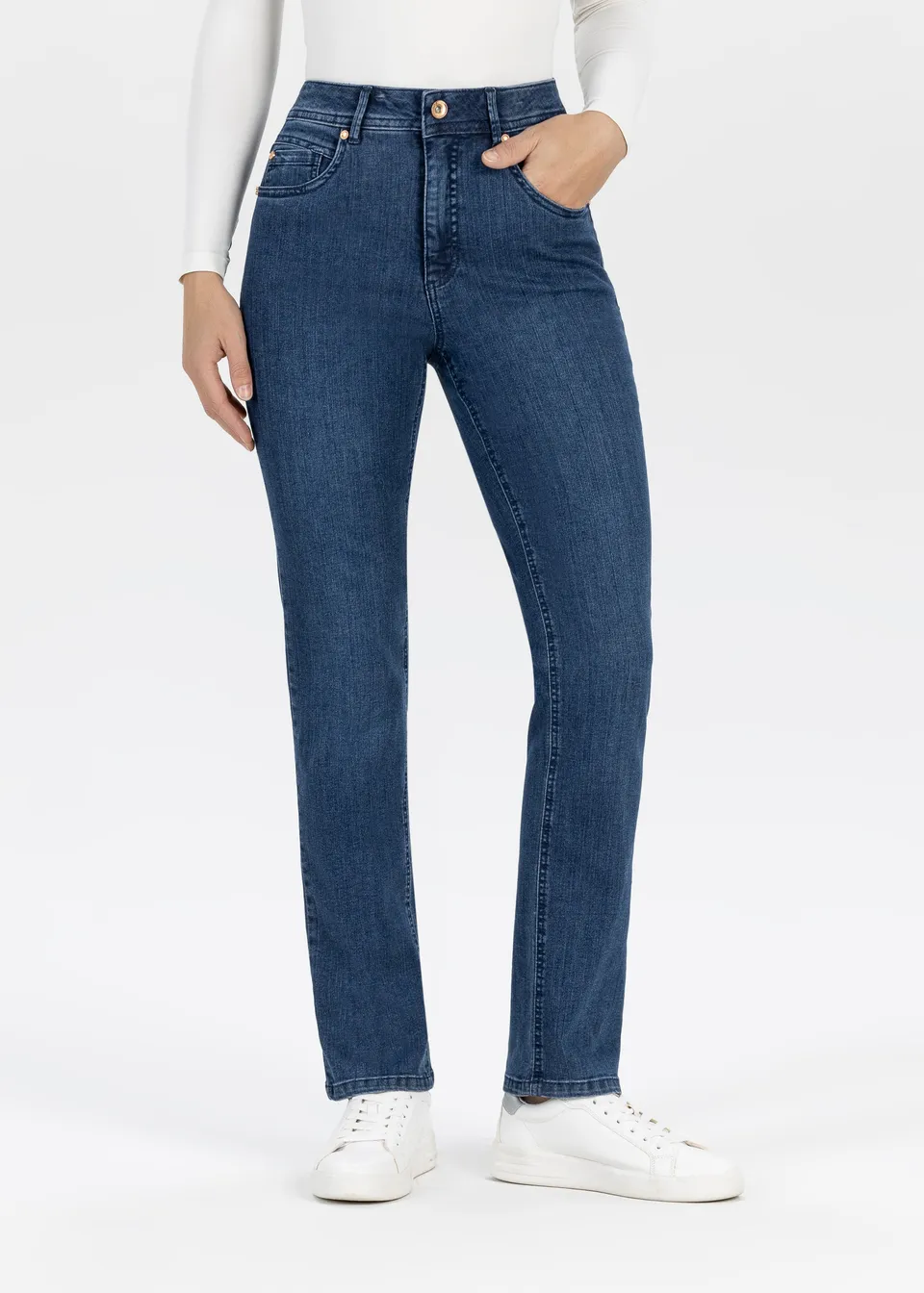 Stehmann Relaxed Fit Mellina 5-Pocket Jeans fjord navy