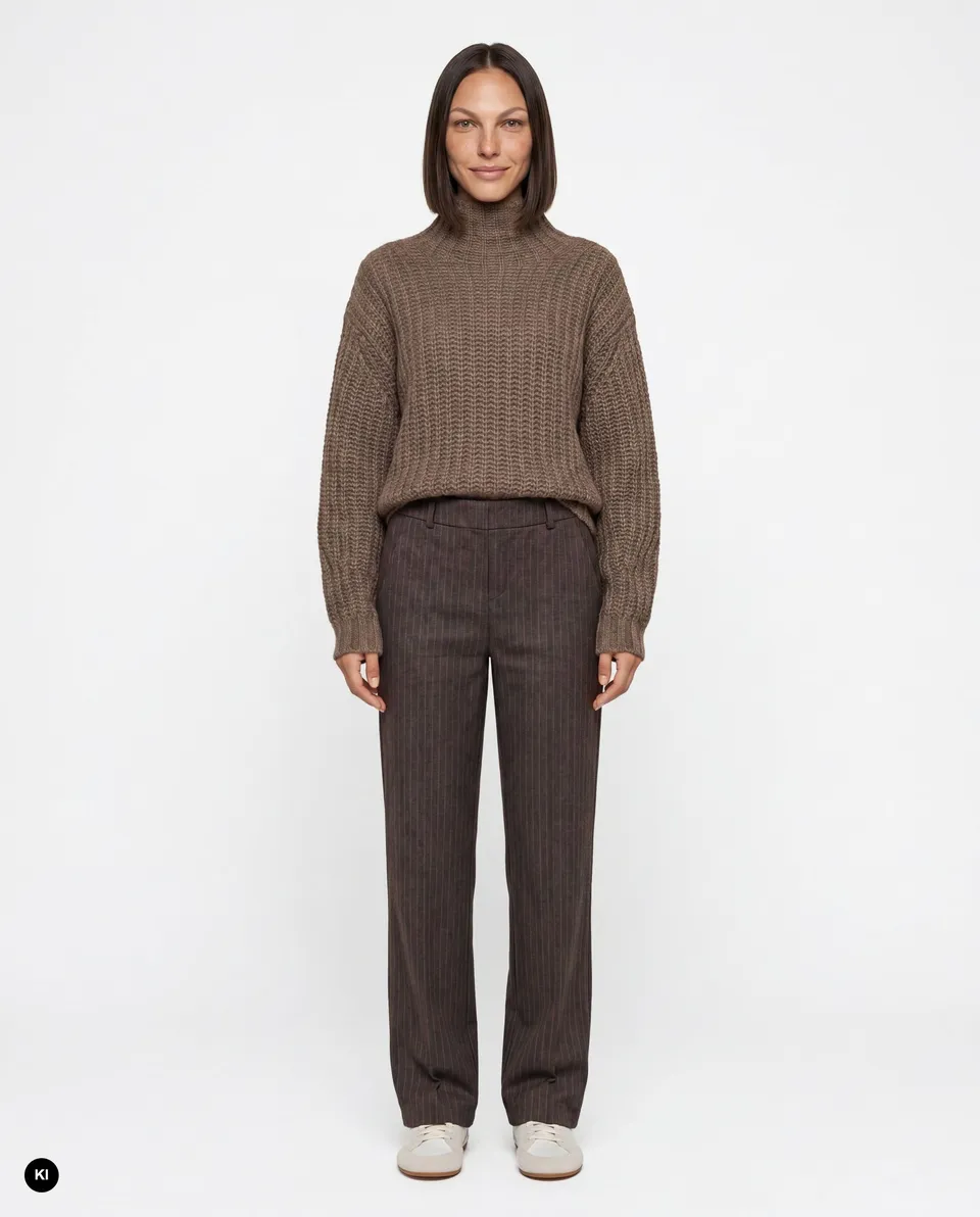 Stehmann Fenja Culotte americano Straight Fit Pinstripes