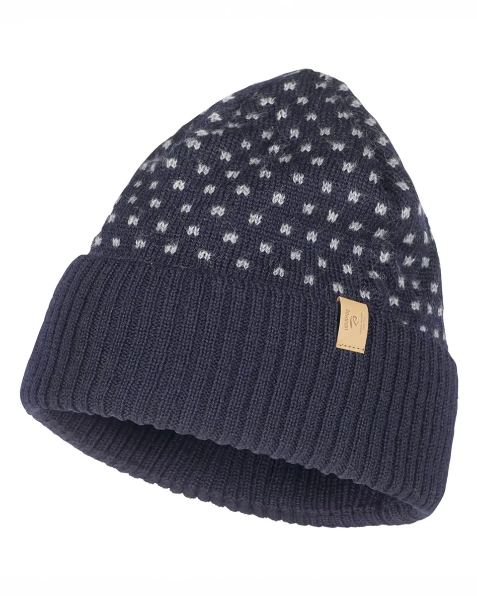 Ivanhoe Sverre Hat Wollmütze Navy One Size 100% Wolle