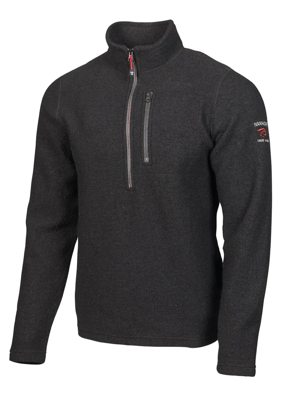 Ivanhoe Trille Half Zip Pullover Schwarz 98% Wolle