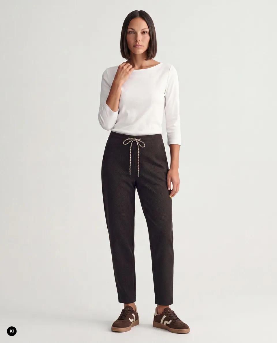 Stehmann Oceanja 6/8-Hose Herringbone toffee 34-48