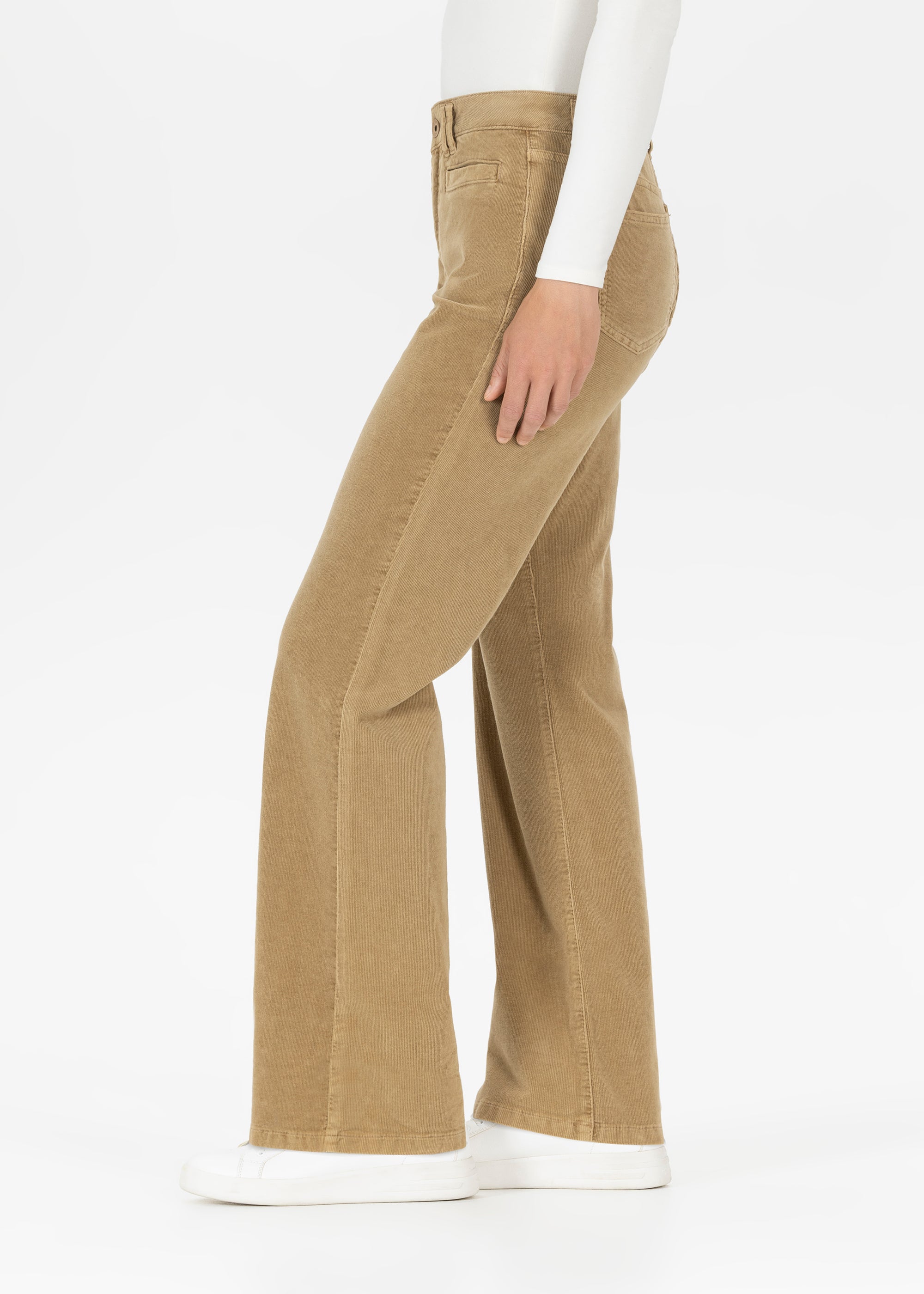 Stehmann Paige Cordhose dark camel weit
