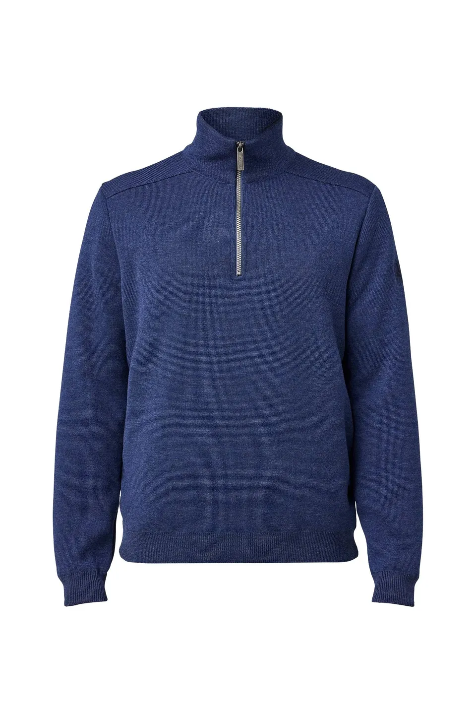 Ivanhoe Ruben Half Zip WB Wollpullover Herren Steelblue