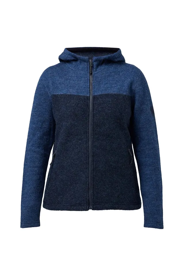 Ivanhoe Hilma Hood Woll-Hoodie Denim 450g/m²