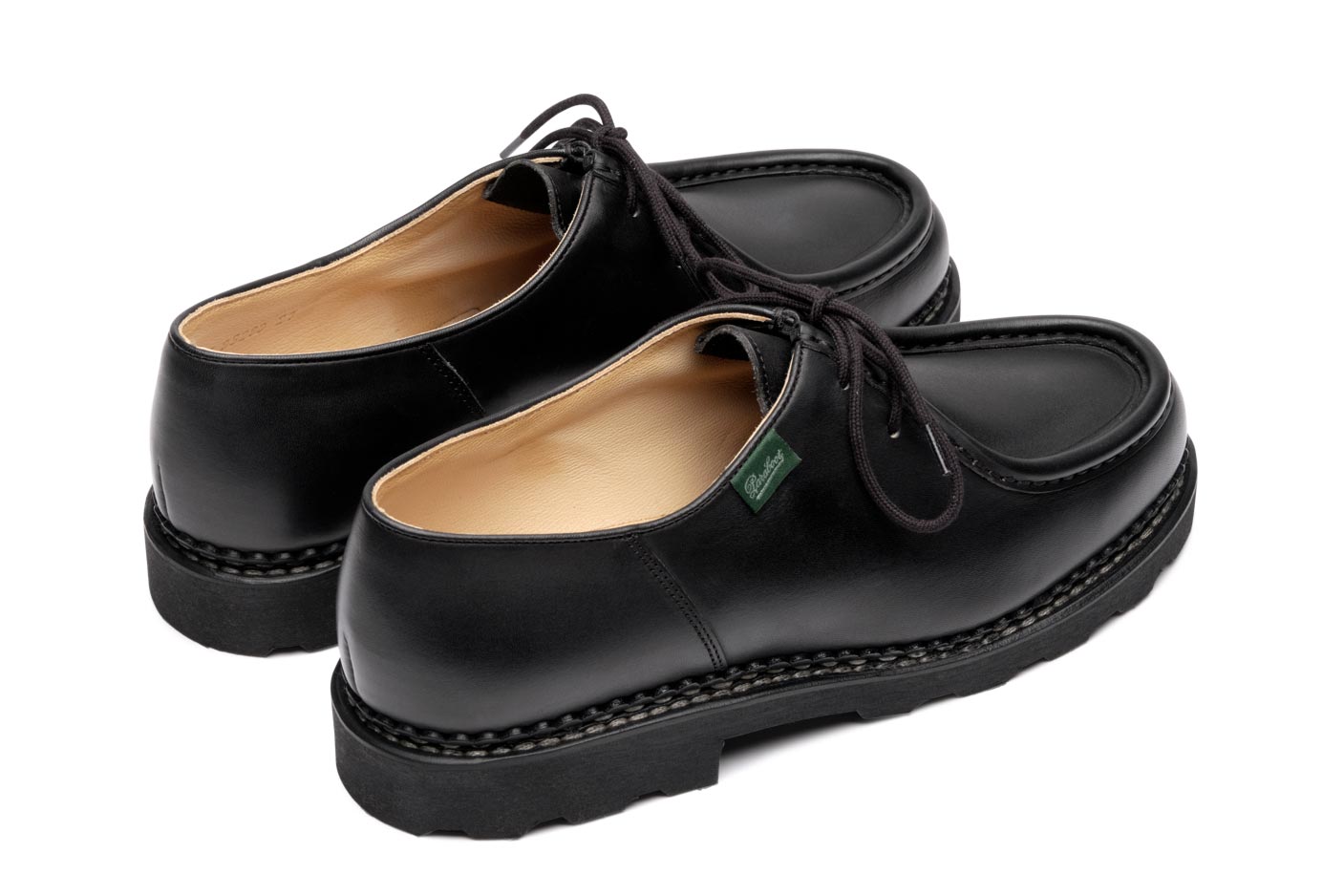 Paraboot Michael Marche II Derby Schuhe Noir Lisse