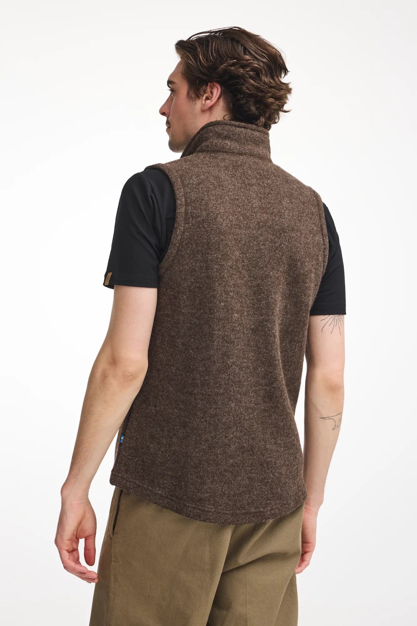Ivanhoe NLS Barley Weste Chocolate Herren 100% Wolle