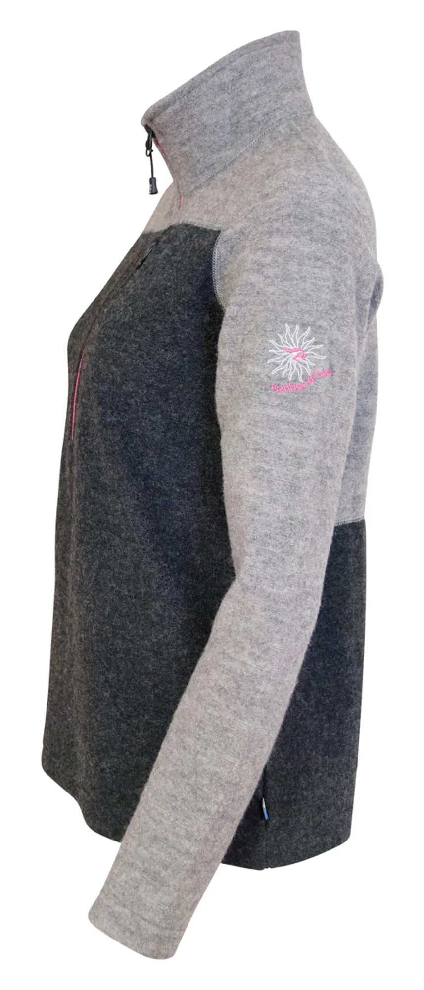 Ivanhoe Zelda Half Zip Troyer Grey Gr.36 Wolle