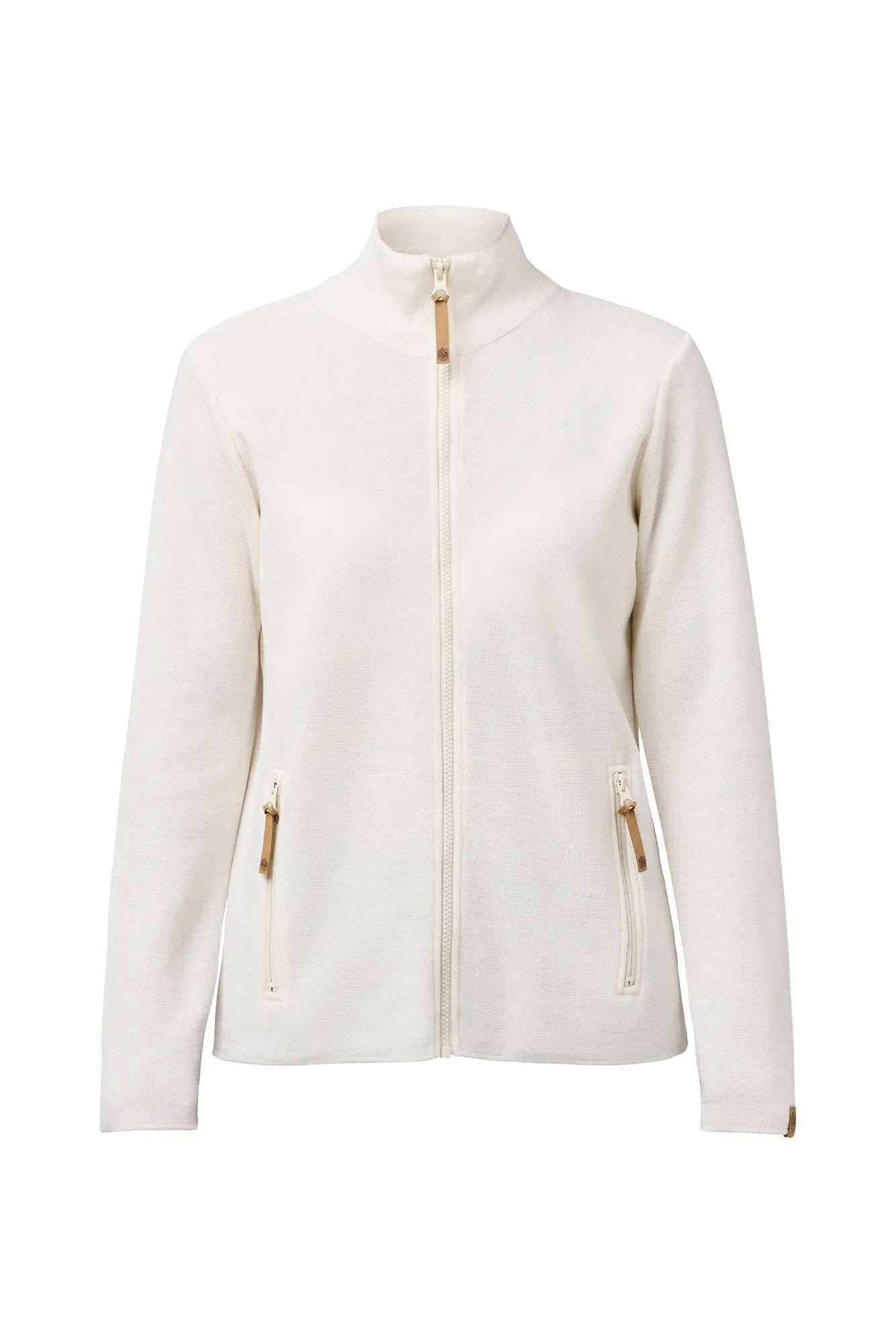 Ivanhoe Hanna Full Zip Damen Wollpullover Off White Gr. 38