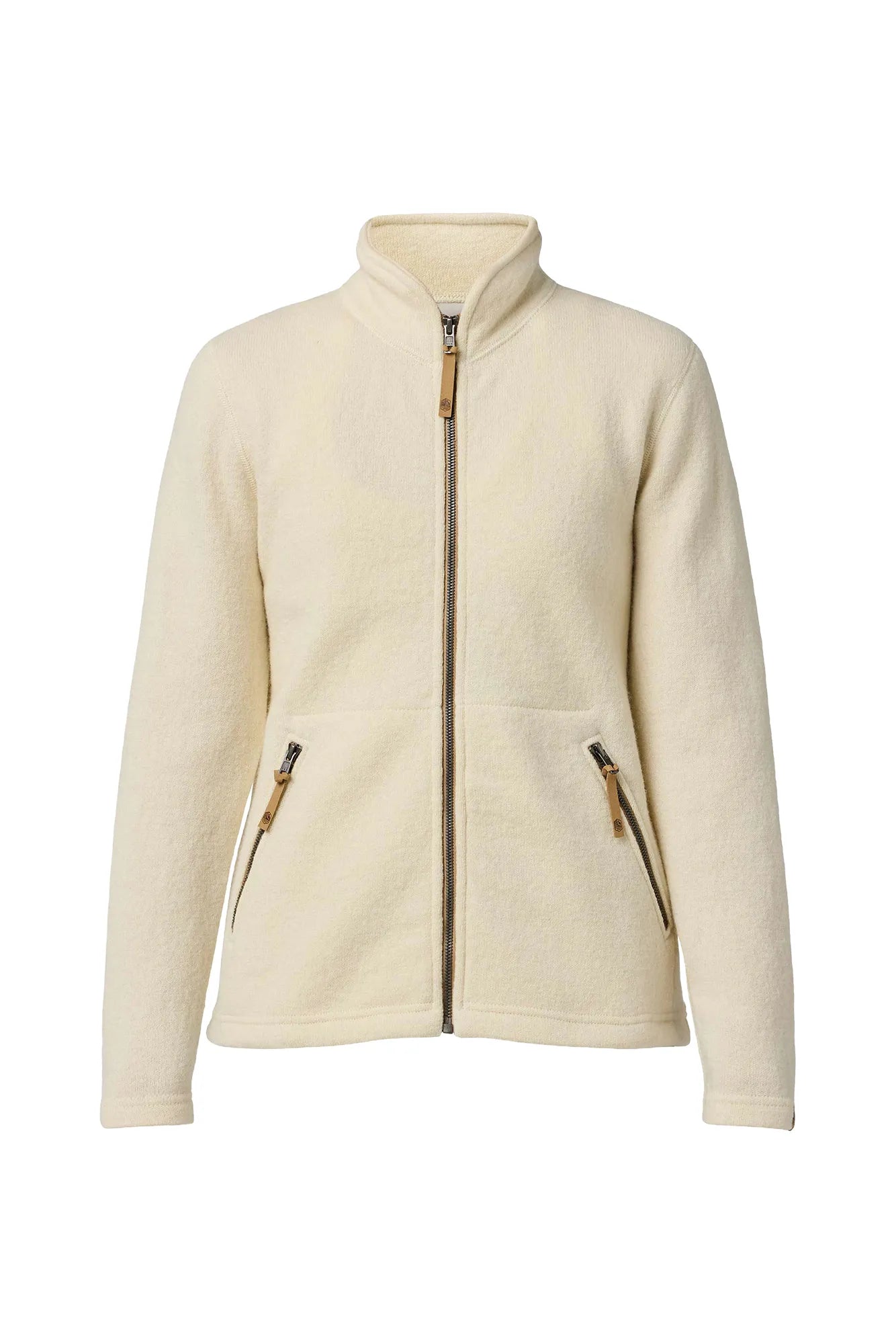 Ivanhoe Ziptröjor NLS Twig Full Zip Natural White Wolle