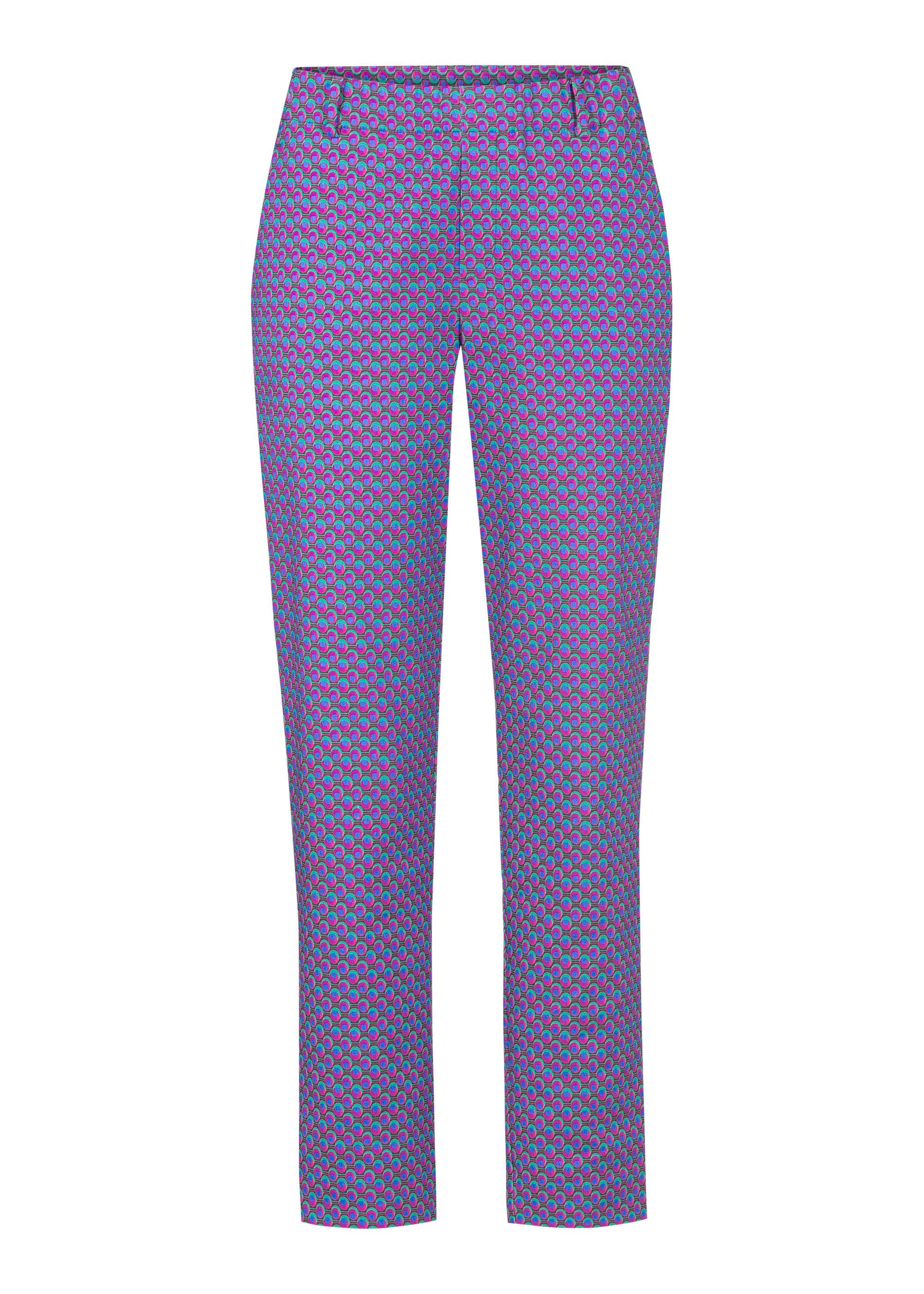 Stehmann Fluor 7/8-Chino Baumwollstretch fuchsia
