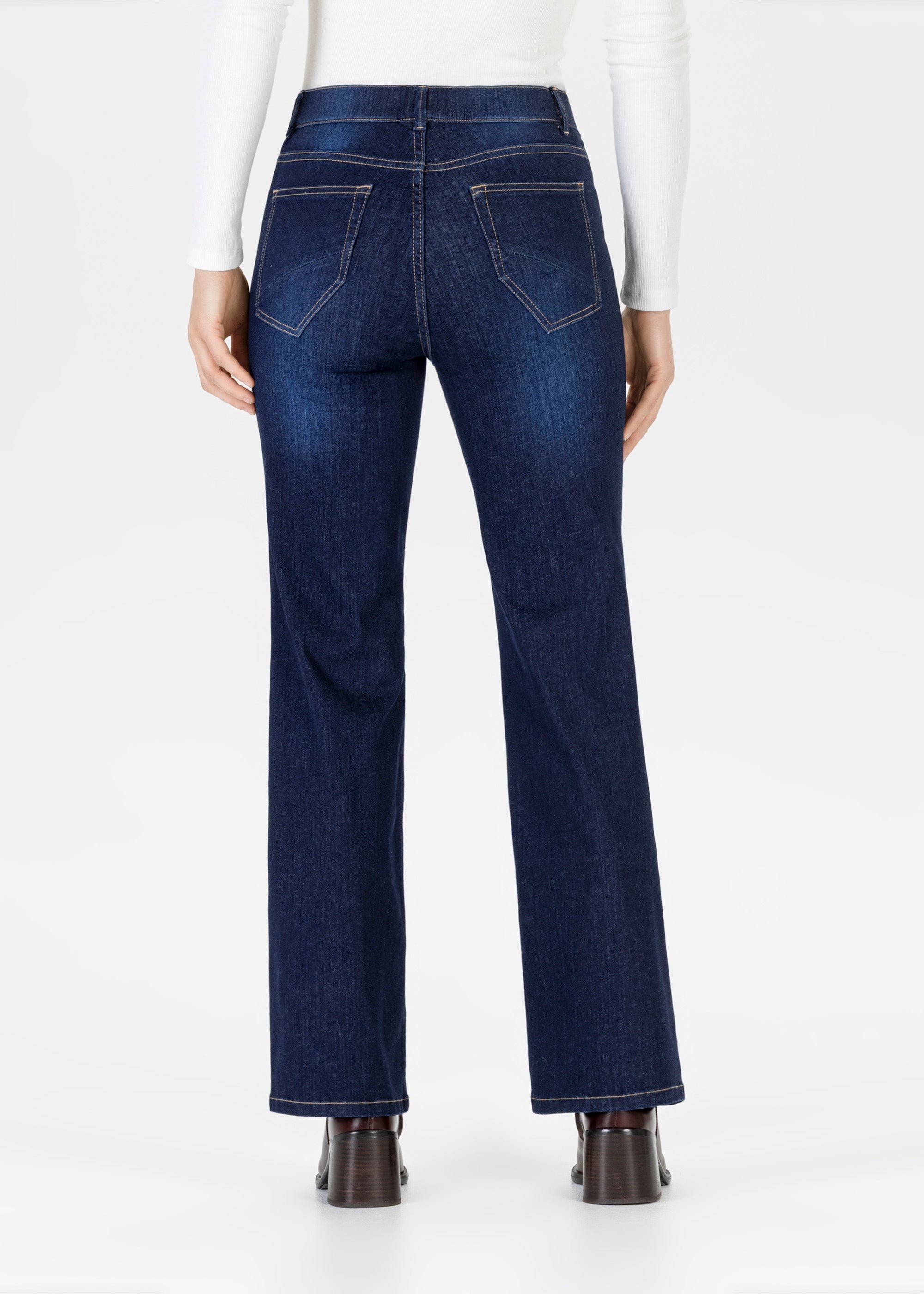 Stehmann Relaxed Fit Melli Flared Jeans dark eclipse